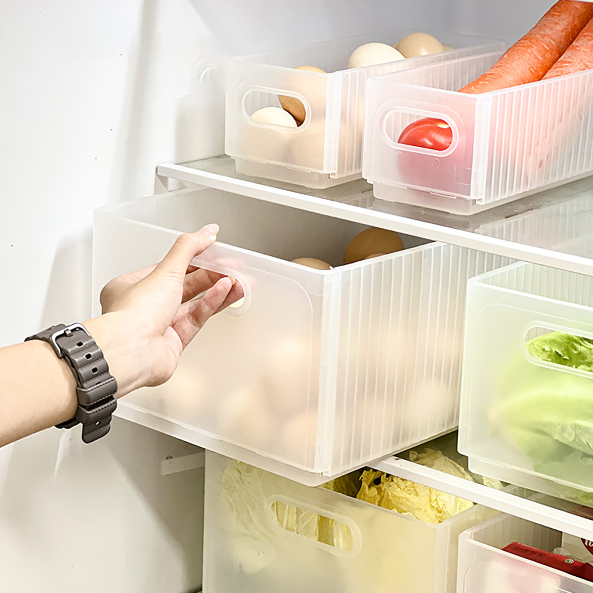 Xxl Food Storage Container - WORTHBUY Plastik Katlanır Buzdolabı Saklama Kutusu
