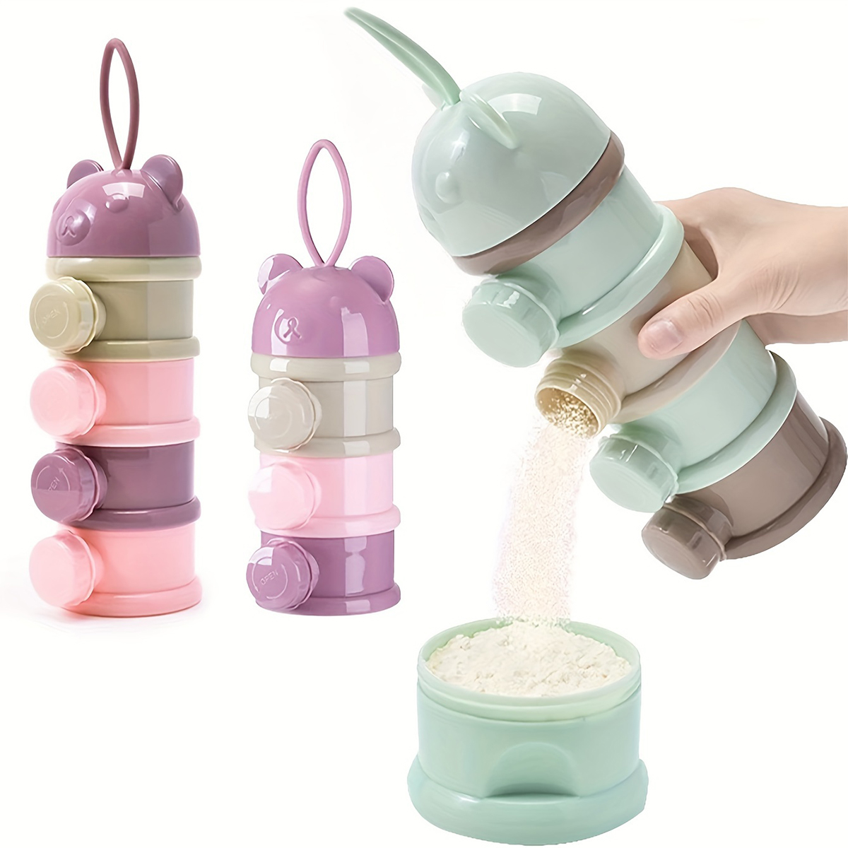 Xxl Food Storage Container - Askılı Büyük Kapasiteli Bebek Süt Tozu