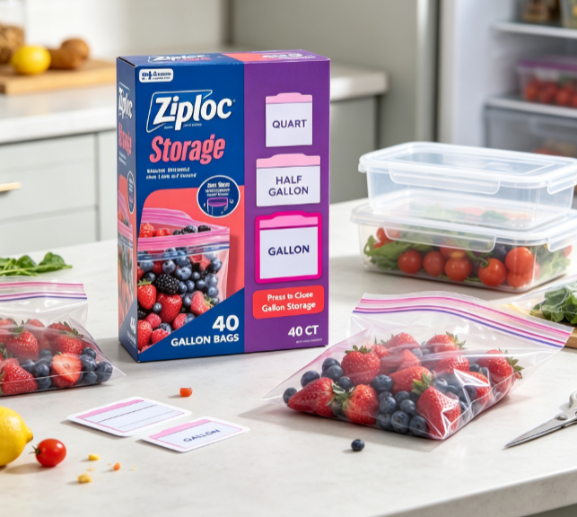 Food Storage Brands - Ziploc Marka Gıda Saklama Poşetleri, Okul