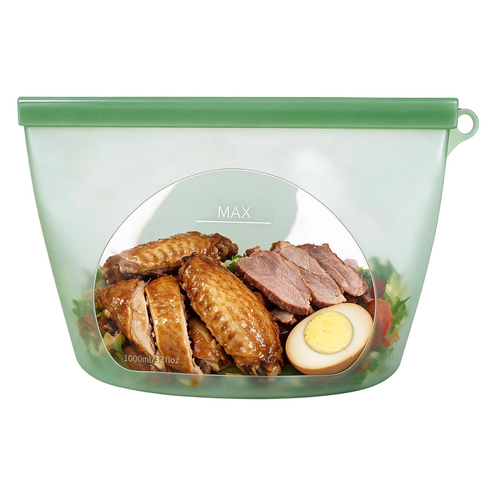 Ziploc Food Storage - Silikon Gıda Saklama Torbaları 1000ml Fırına