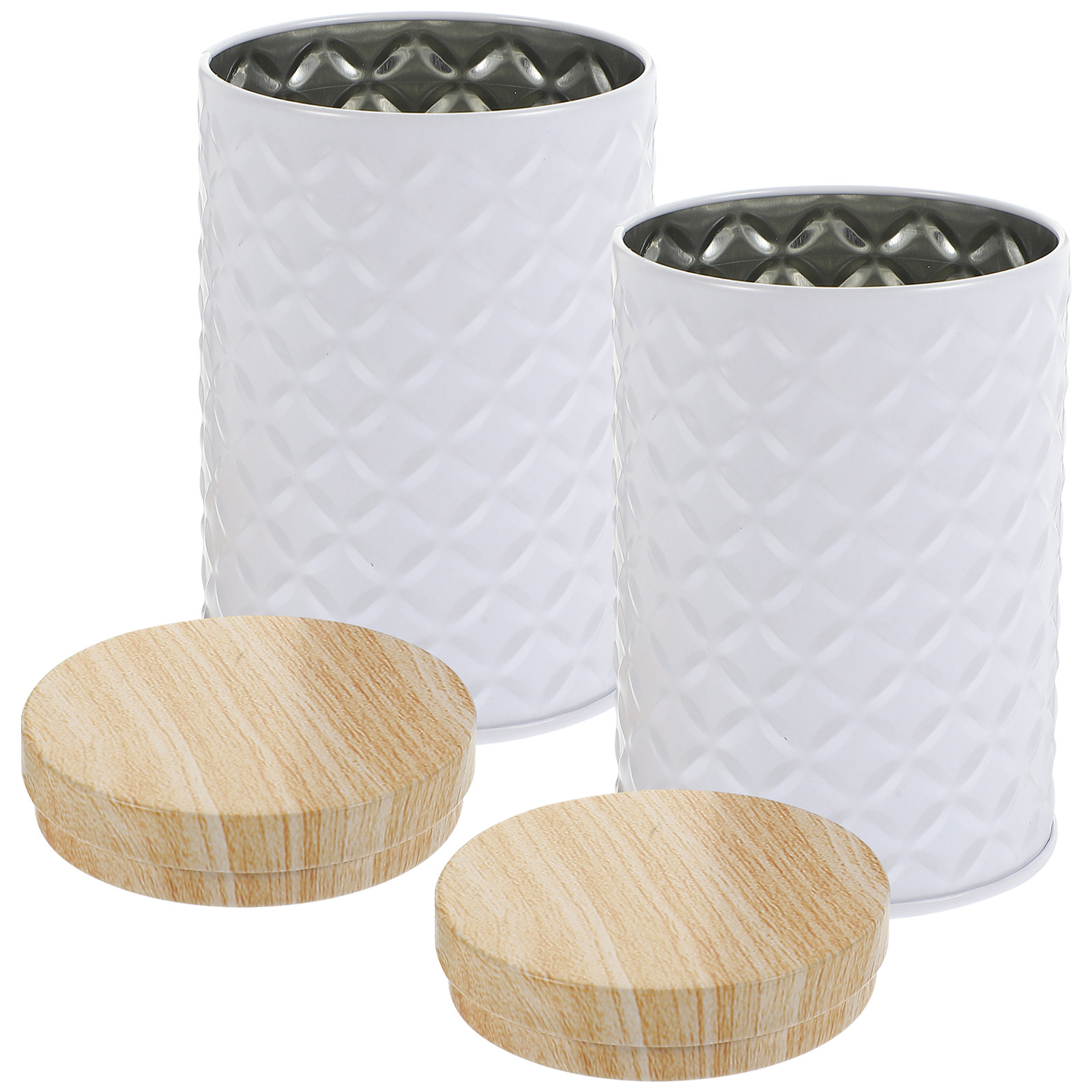 Food Storage Airtight - 2 Adet Gıda Sınıfı Teneke Saklama
