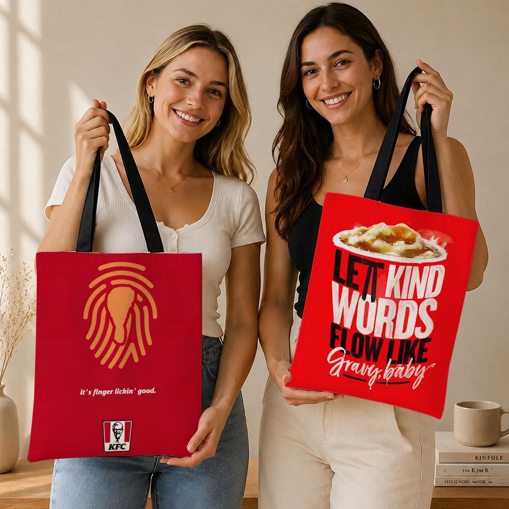 Food Storage Brands - Gıda Markası K-KFC Saklama Çantaları Kanvas