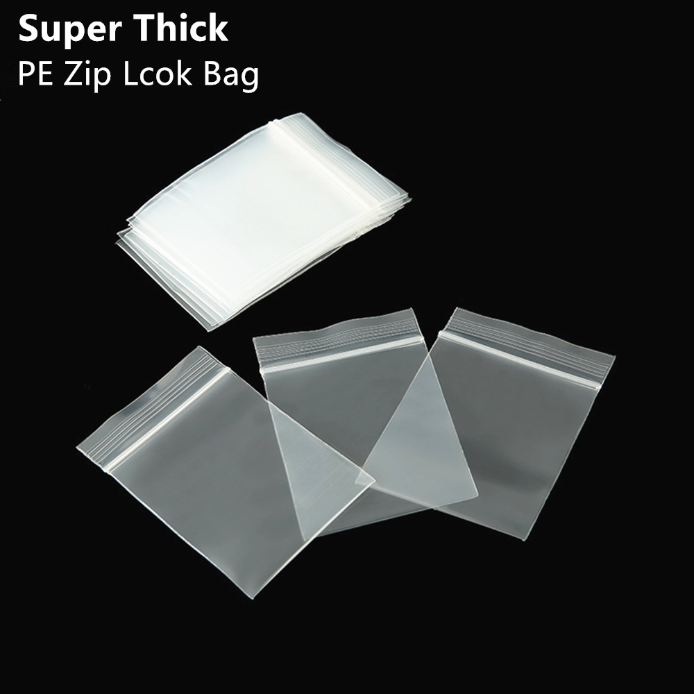 Ziploc Food Storage - 100 adet Ekstra Kalın Şeffaf PE
