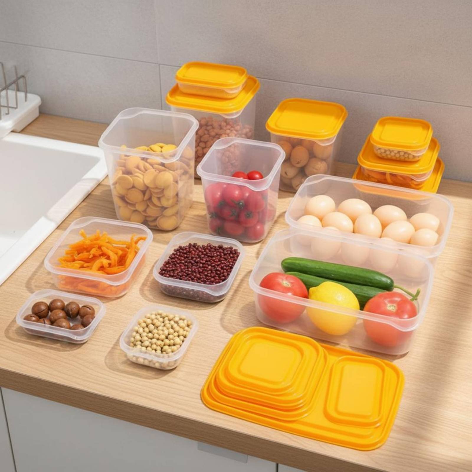 17 Parça Buzdolabı Saklama Kut - Food Storage Airtight incelemesi ve fiyatı