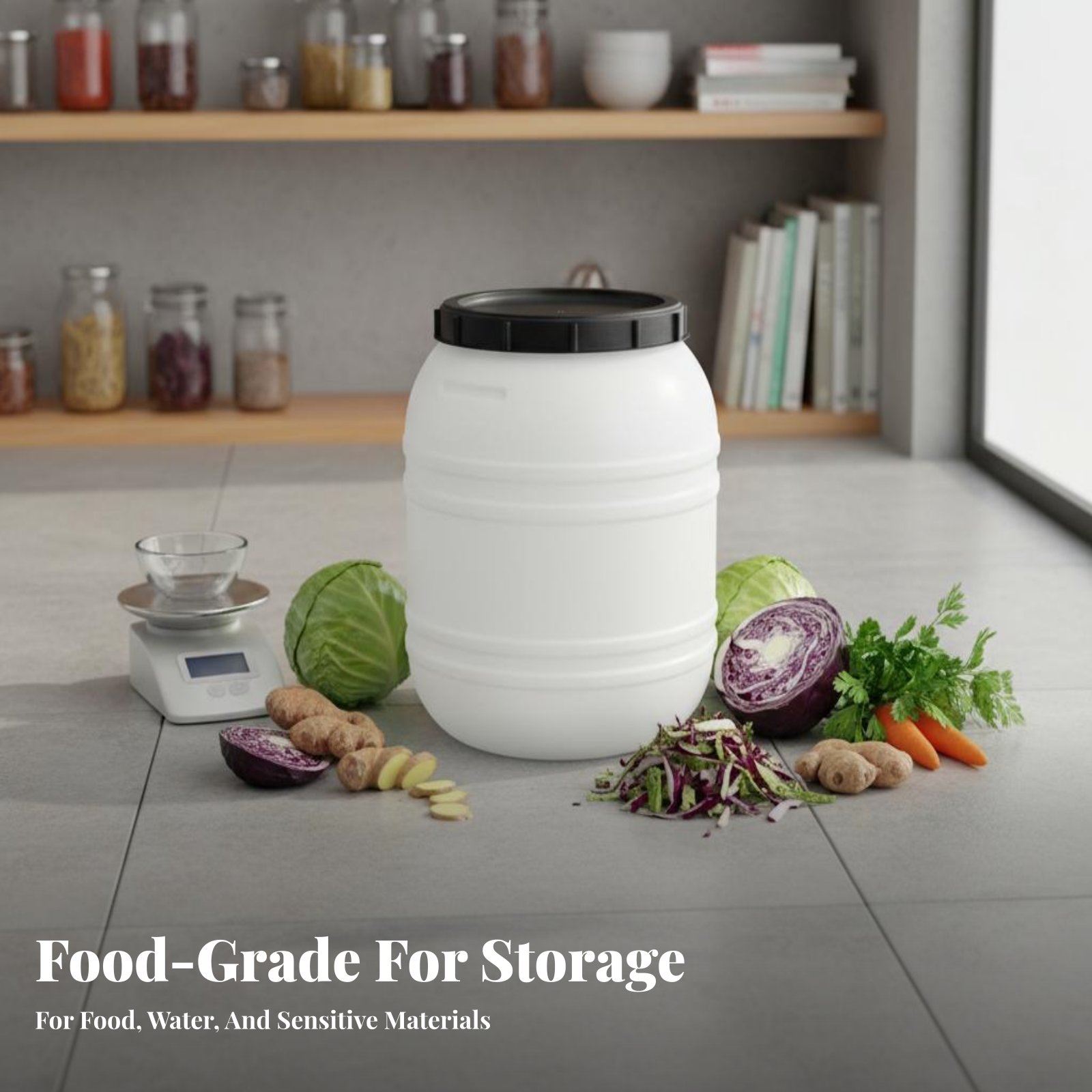 Gıda Sınıfı Plastik Varil Hava - Food Storage Airtight incelemesi ve fiyatı
