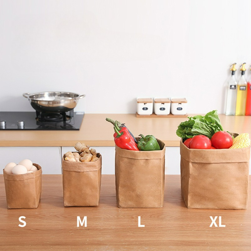 Kraft Kağıt Çanta Yıkanabilir  - Food Storage Bags Reusable incelemesi ve fiyatı