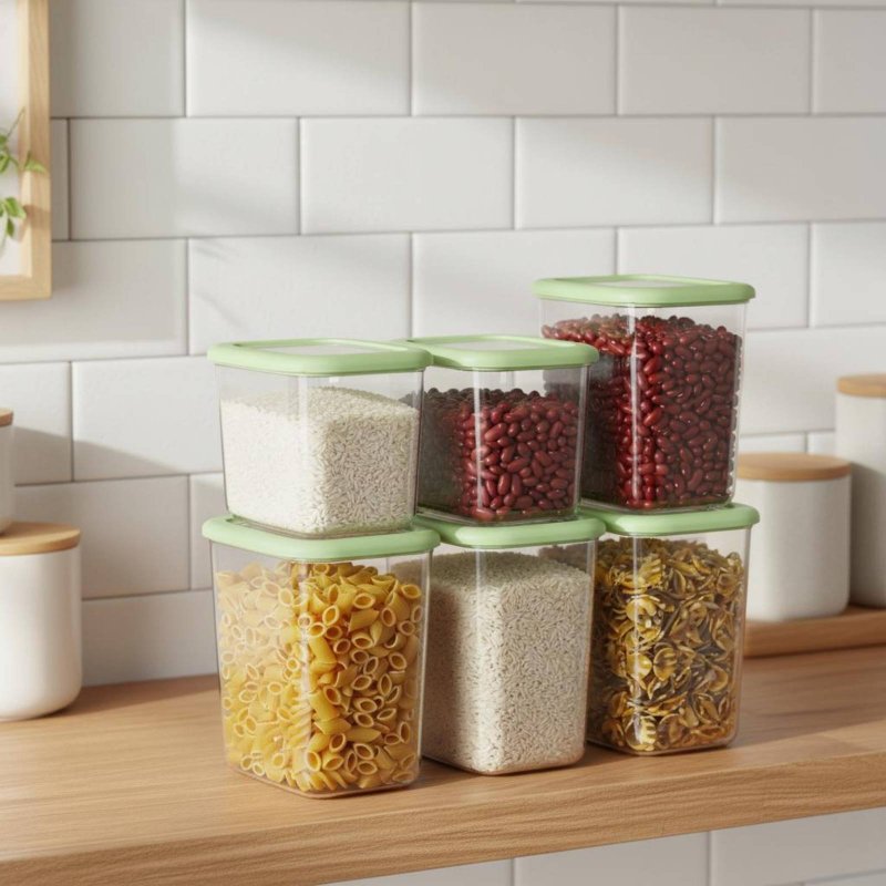 6 Parça Hava Geçirmez Gıda Sak - Food Storage Airtight incelemesi ve fiyatı
