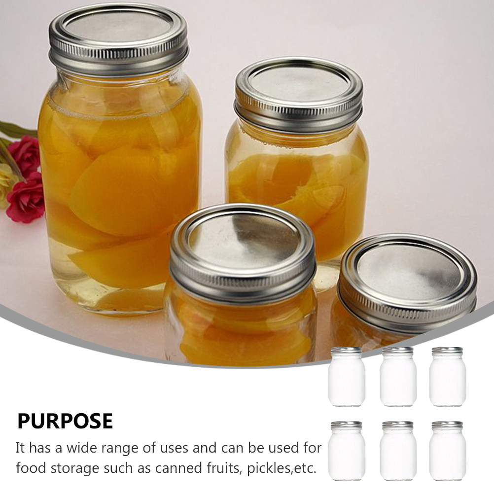 6 adet şeffaf yuvarlak cam kav - Food Storage Airtight incelemesi ve fiyatı