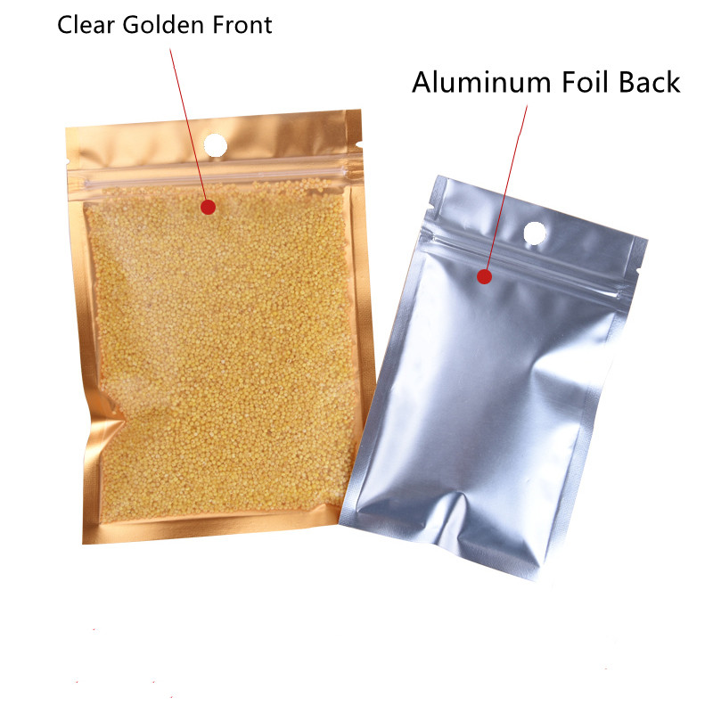 100 adet altın Mylar Zip kilit - Ziploc Food Storage incelemesi ve fiyatı