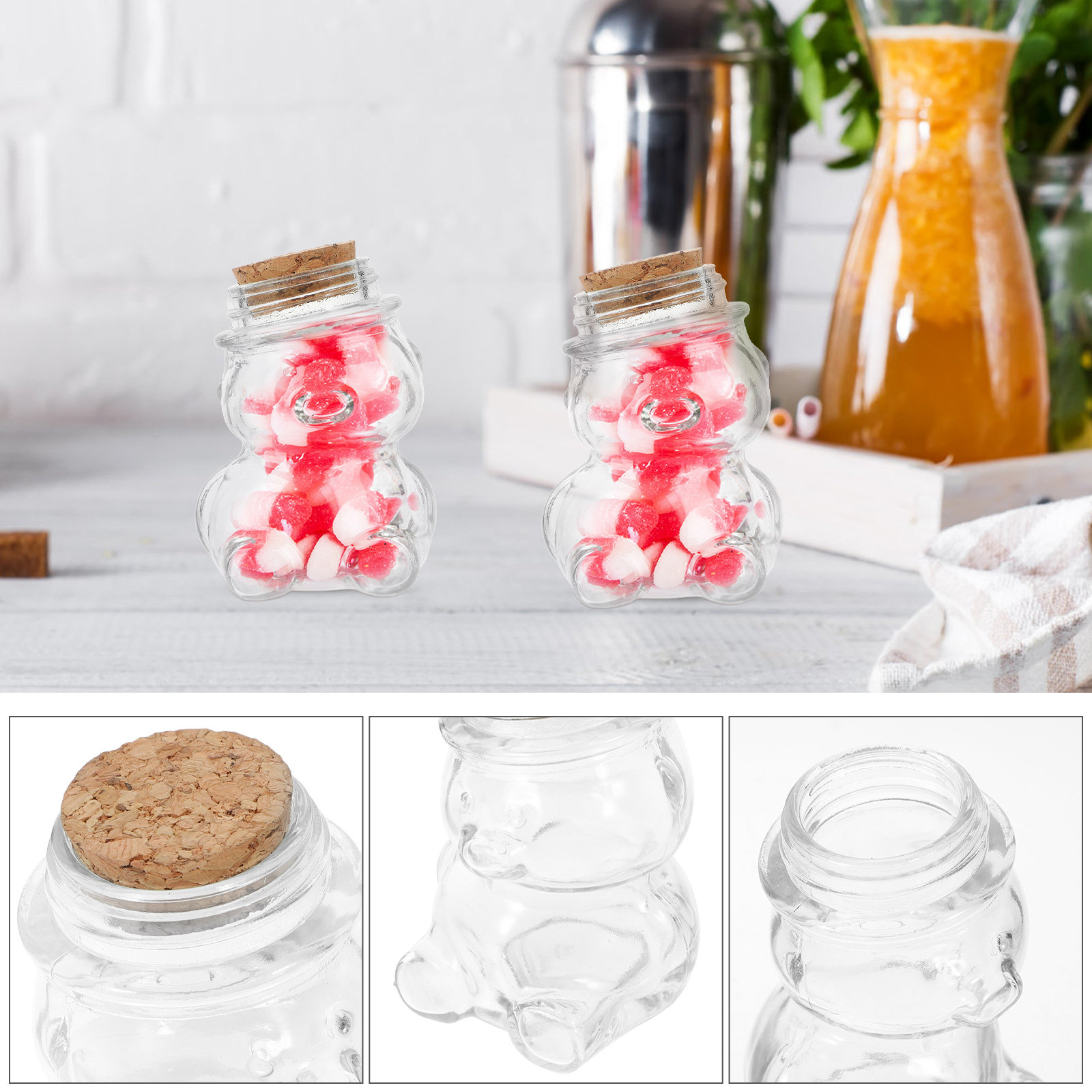4 adet cam şeker kavanozu seti - Food Storage Airtight incelemesi ve fiyatı