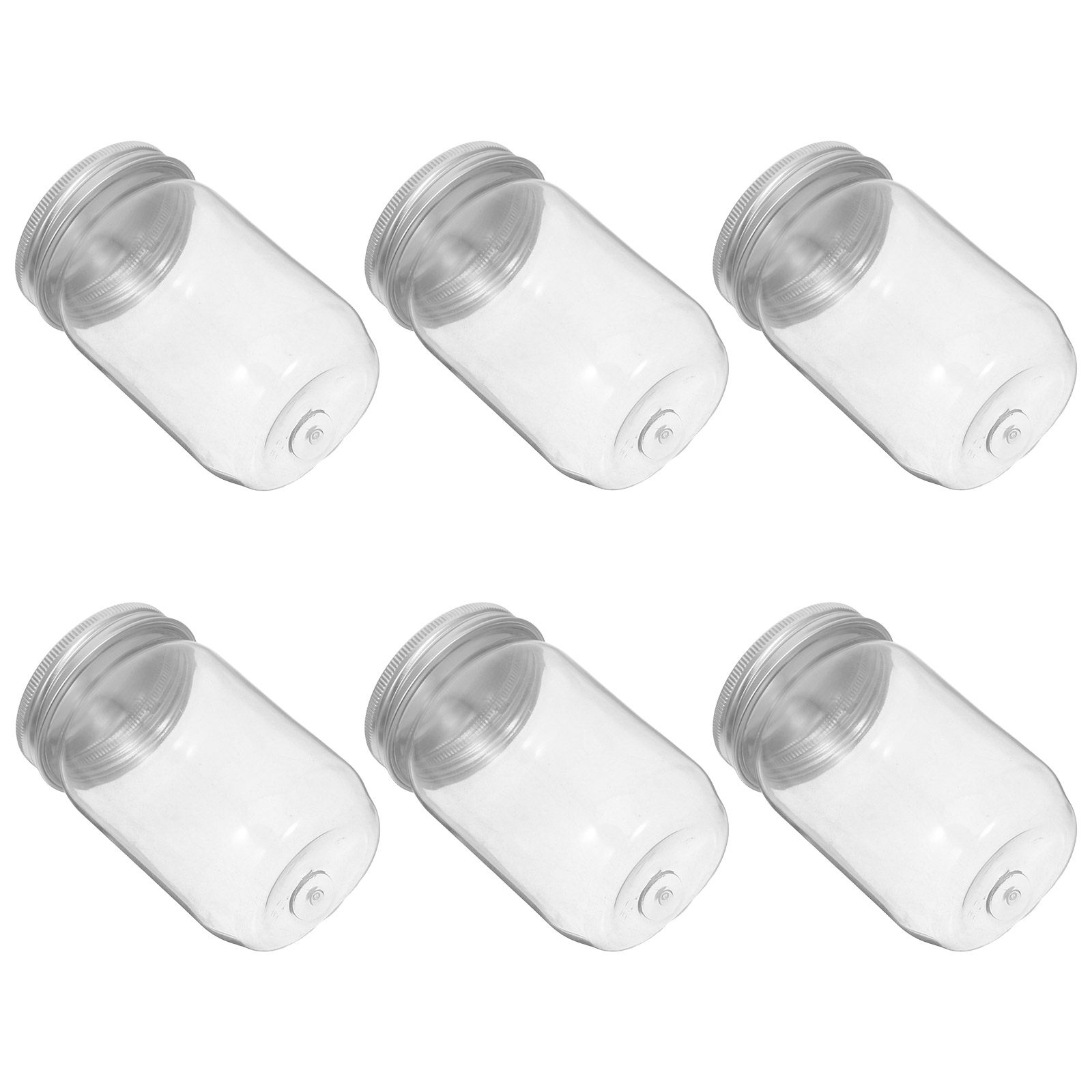 6 adet şeffaf plastik Mason ka - Food Storage Airtight incelemesi ve fiyatı