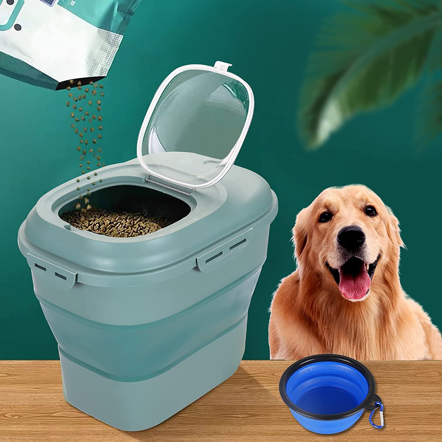Katlanabilir Pet gıda saklama  - Xxl Food Storage Container incelemesi ve fiyatı