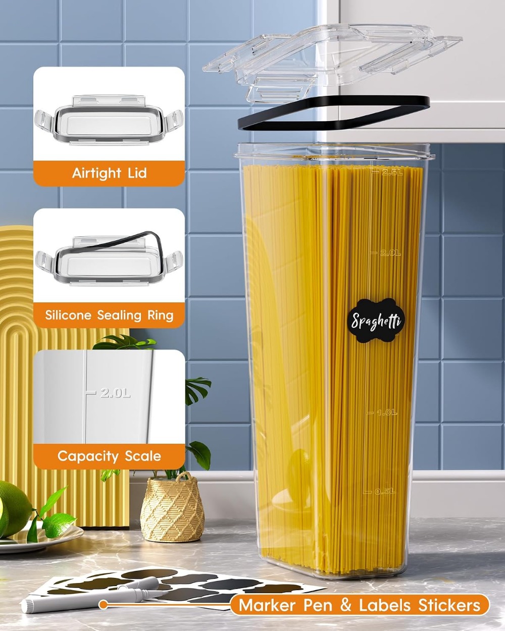 24 Adet Hava Geçirmez Gıda Sak - Food Storage Airtight incelemesi ve fiyatı