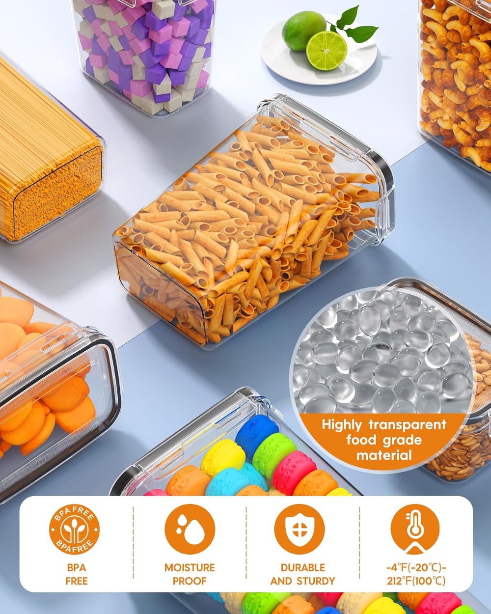 24 Adet Hava Geçirmez Gıda Sak - Food Storage Airtight incelemesi ve fiyatı
